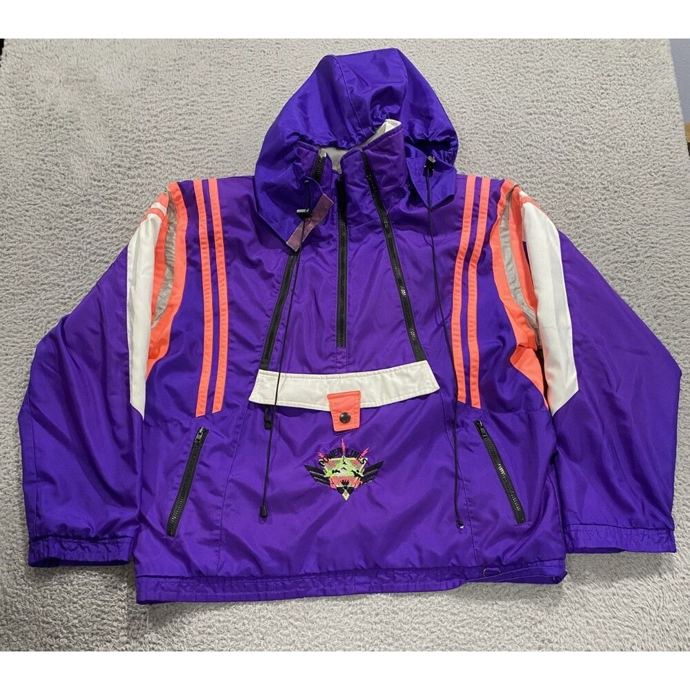 Obermeyer Jacket Mens Large Multicolor Pullover Hooded Ski Snow Colorful